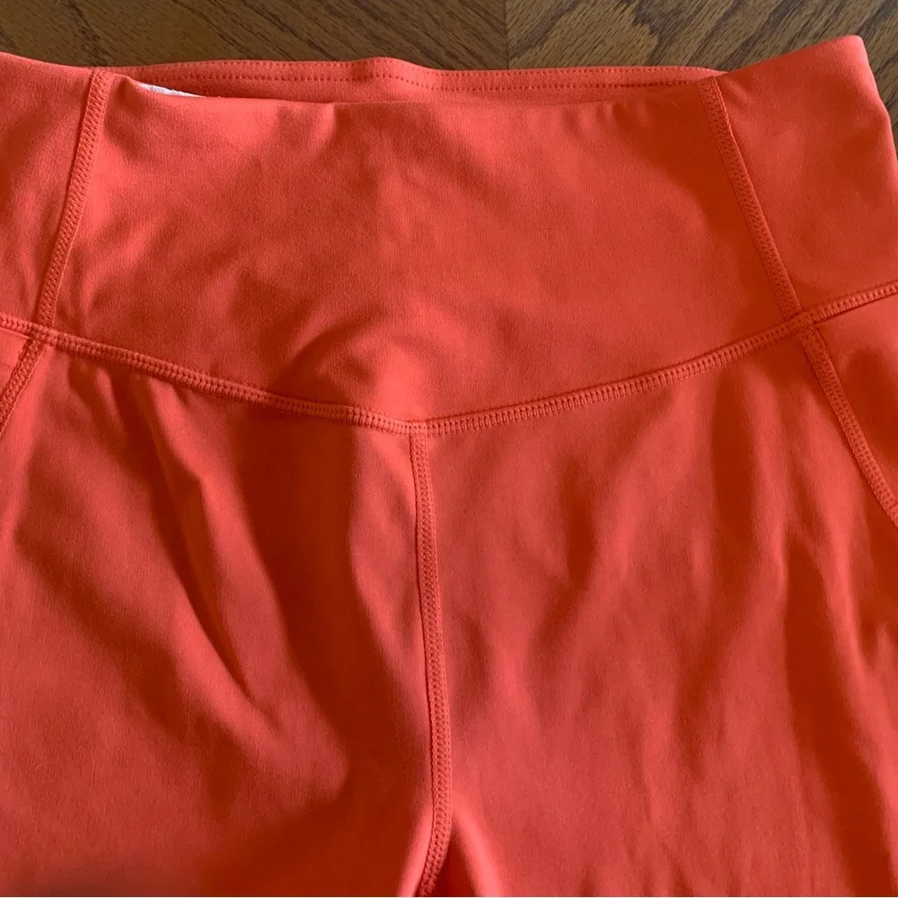 Zella Women's Vibrant Orange Bike Shorts